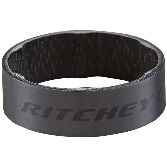 WCS Carbon Headset Spacers 1-1/8 10mm Black 2-pack
