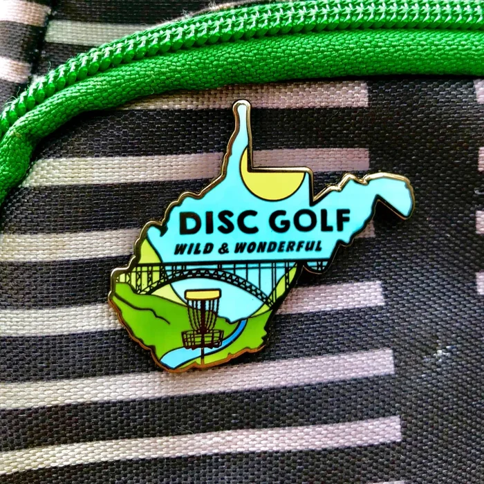 West Virginia Disc Golf Pin