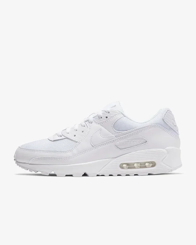 White Nike AM90 – 9.5 mens – custom order – invoice 020225A