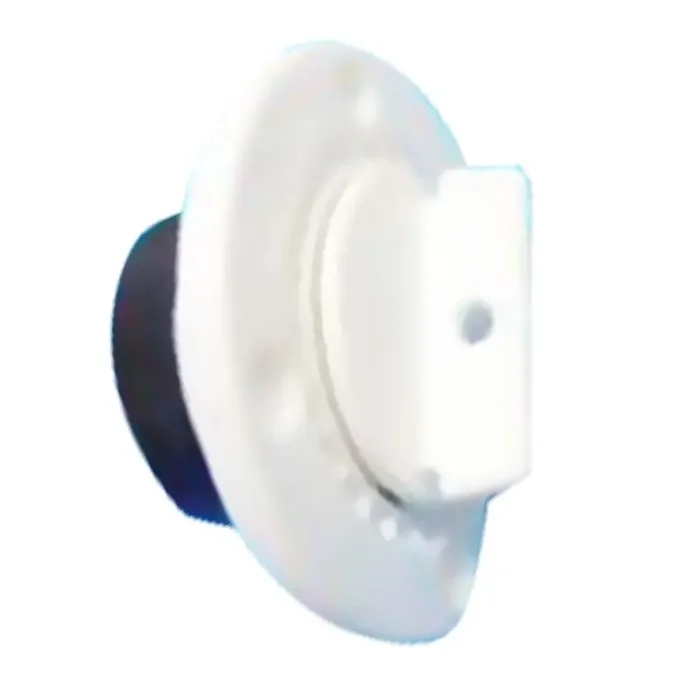 White Self Bailer/Scupper with Screw In Plug Fit to Exterior of Hull