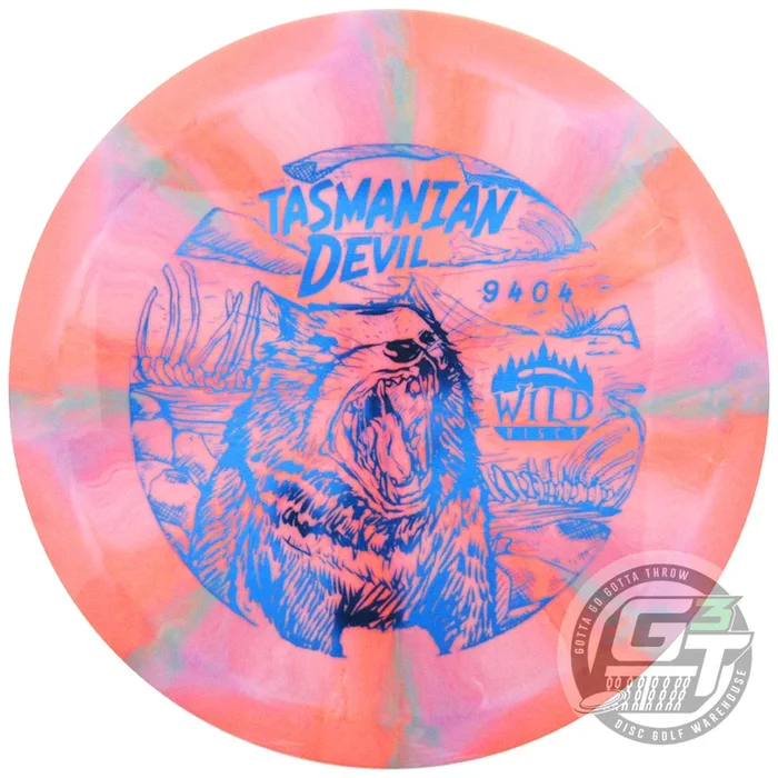 Wild Discs Lava Flare Tasmanian Devil Fairway Driver Golf Disc
