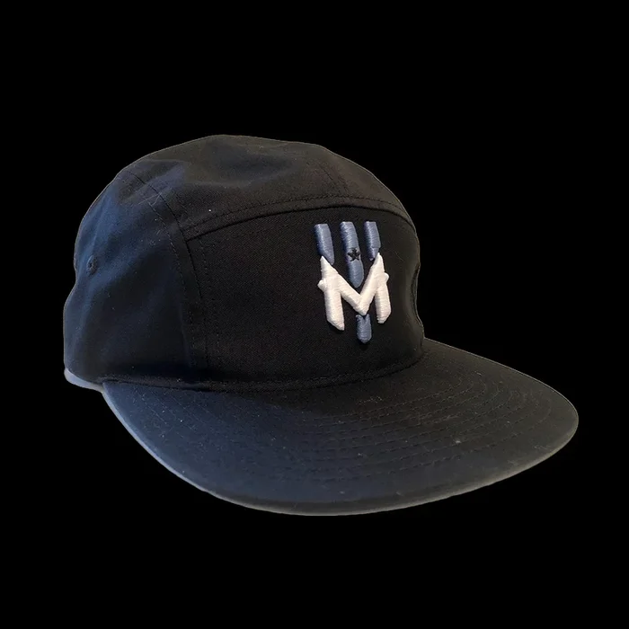 Wind Chill Five Panel Hat 3D Logo – Black