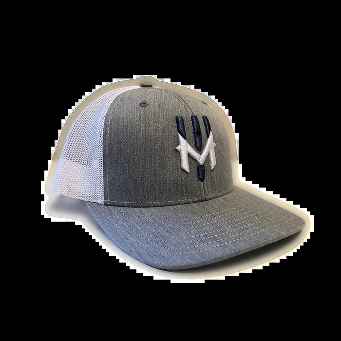 Wind Chill Richardson 112 Trucker Hat 3D Logo – Grey/White