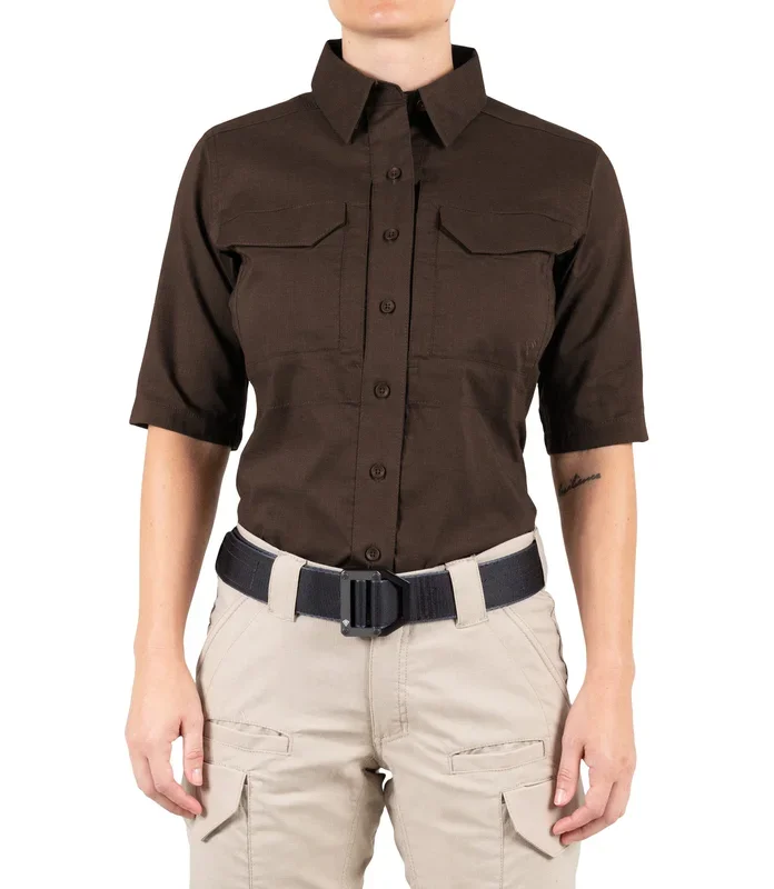 Women’s V2 Tactical Short Sleeve Shirt – Brown