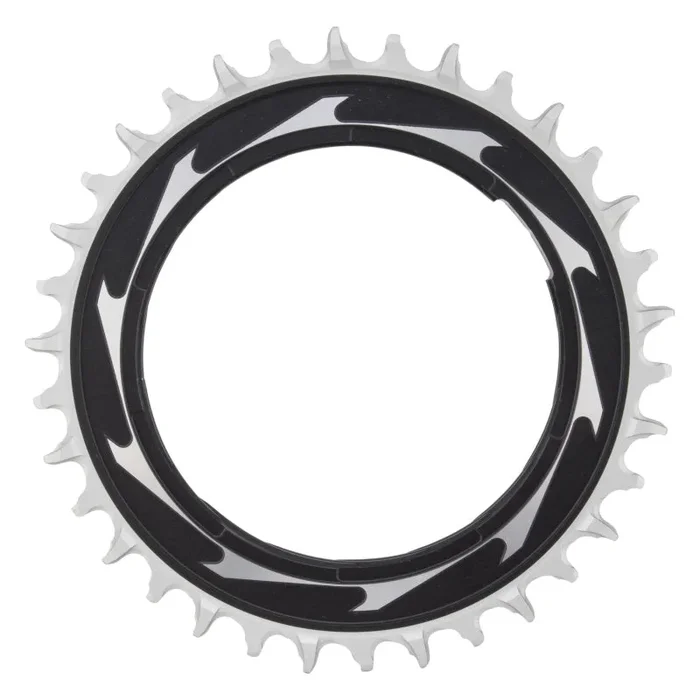 XX SL Eagle T-Type Thread Mount Chainring – 34t 12-Speed Thread Mount For XX SL PM Spider 0mm Offset Aluminum BLK/Silver