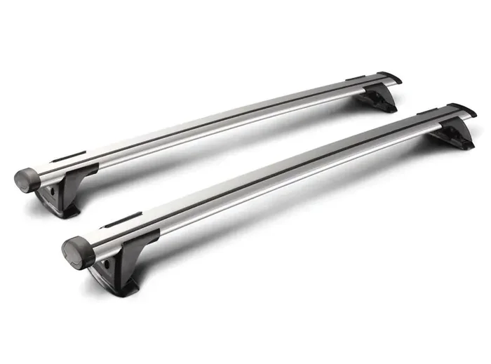 Yakima ThruBar Roof Rack Crossbar Pair Silver