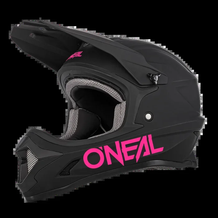 Youth 1 SRS Solid Helmet Black/Pink