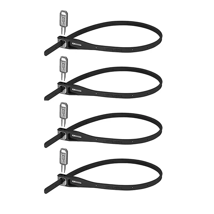 Z Lok 4 Count Zip Key Lock Black