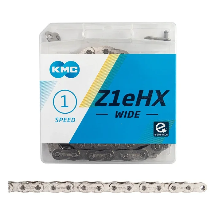 Z1eHX Wide Chain – Single Speed 1/2″ x 1/8″ 112 Links Silver
