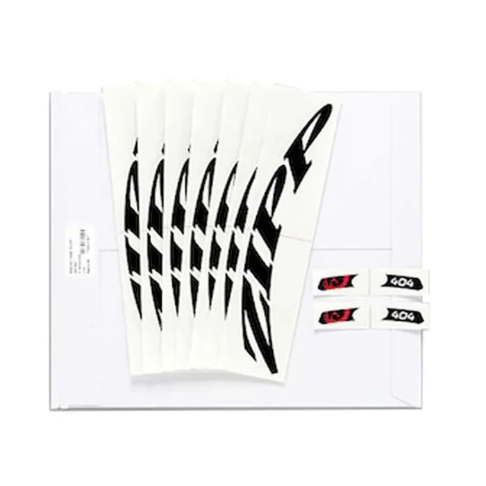 Zipp Decal Set – Disc / 808 Matte Black Logo Complete for One Wheel
